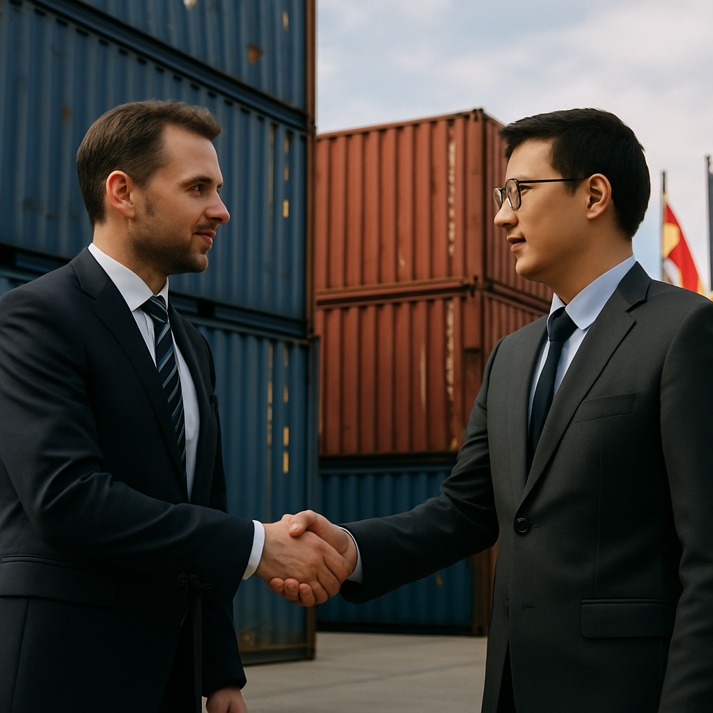 global trade cooperation handshake diplomacy